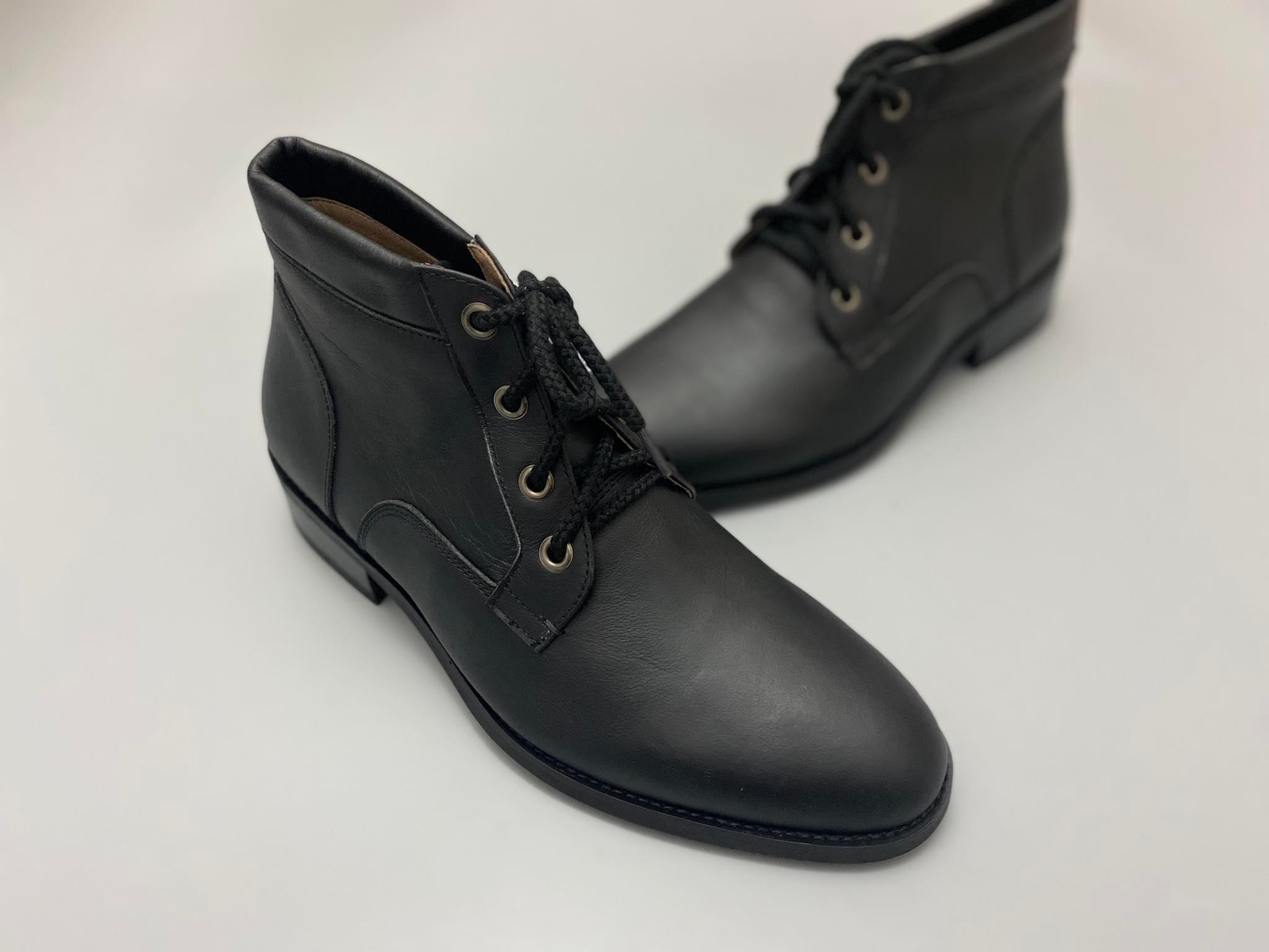 Giày boot nam cột dây